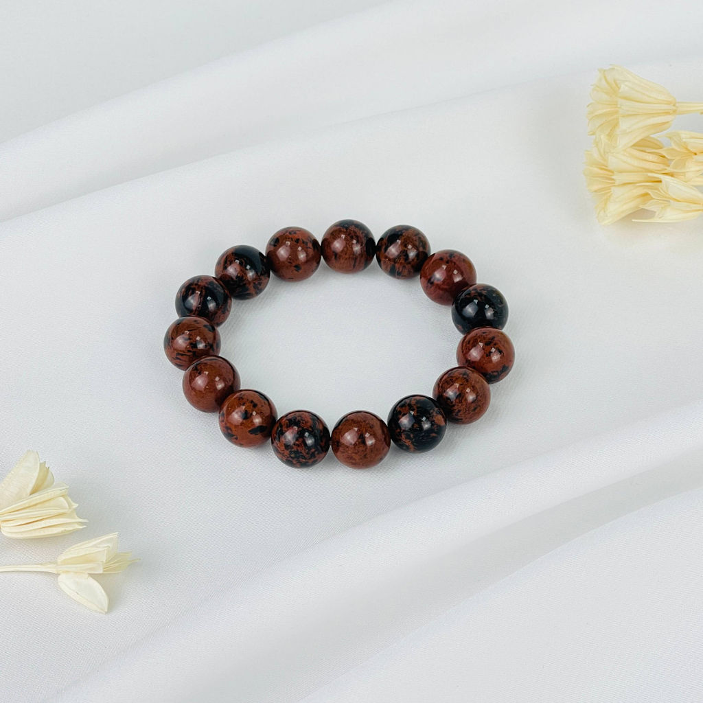 Браслет из Обсидиана - Радуга самоцветов фото 2