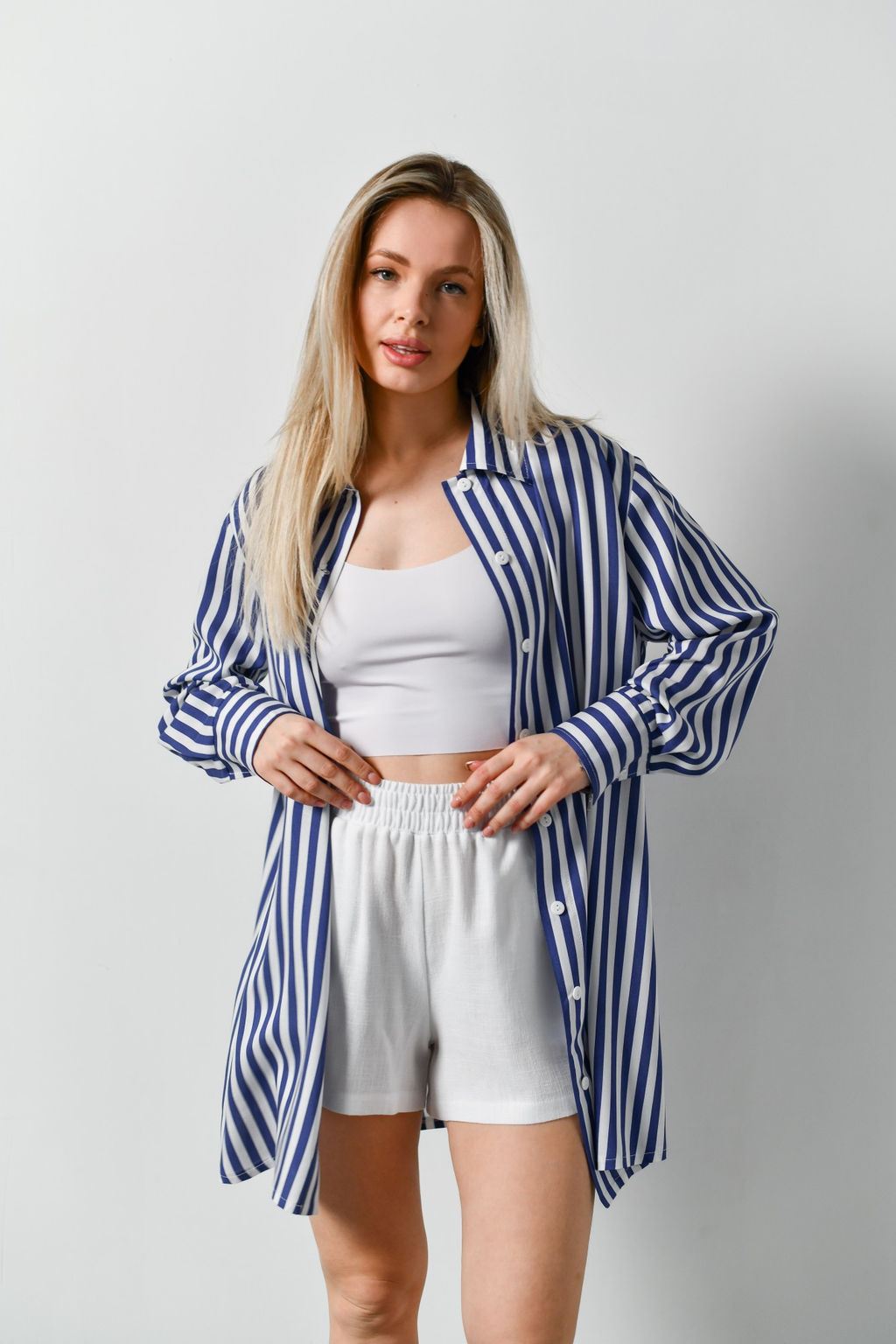 Блузка (рубашка) Тропический рай-2