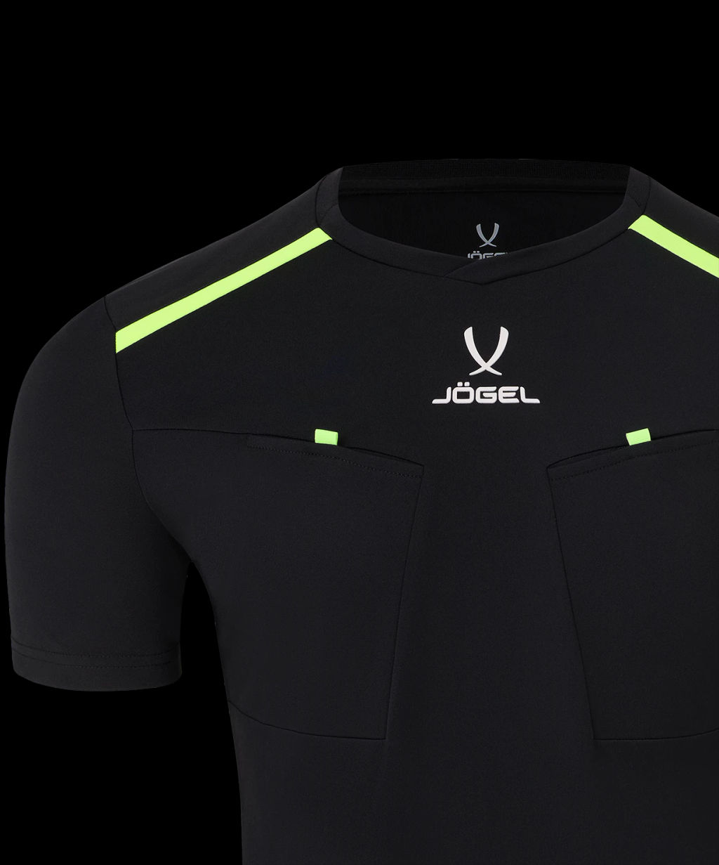 Футболка судейская JOGEL DIVISION PerFormDRY Referee Tee, черный  фото 4