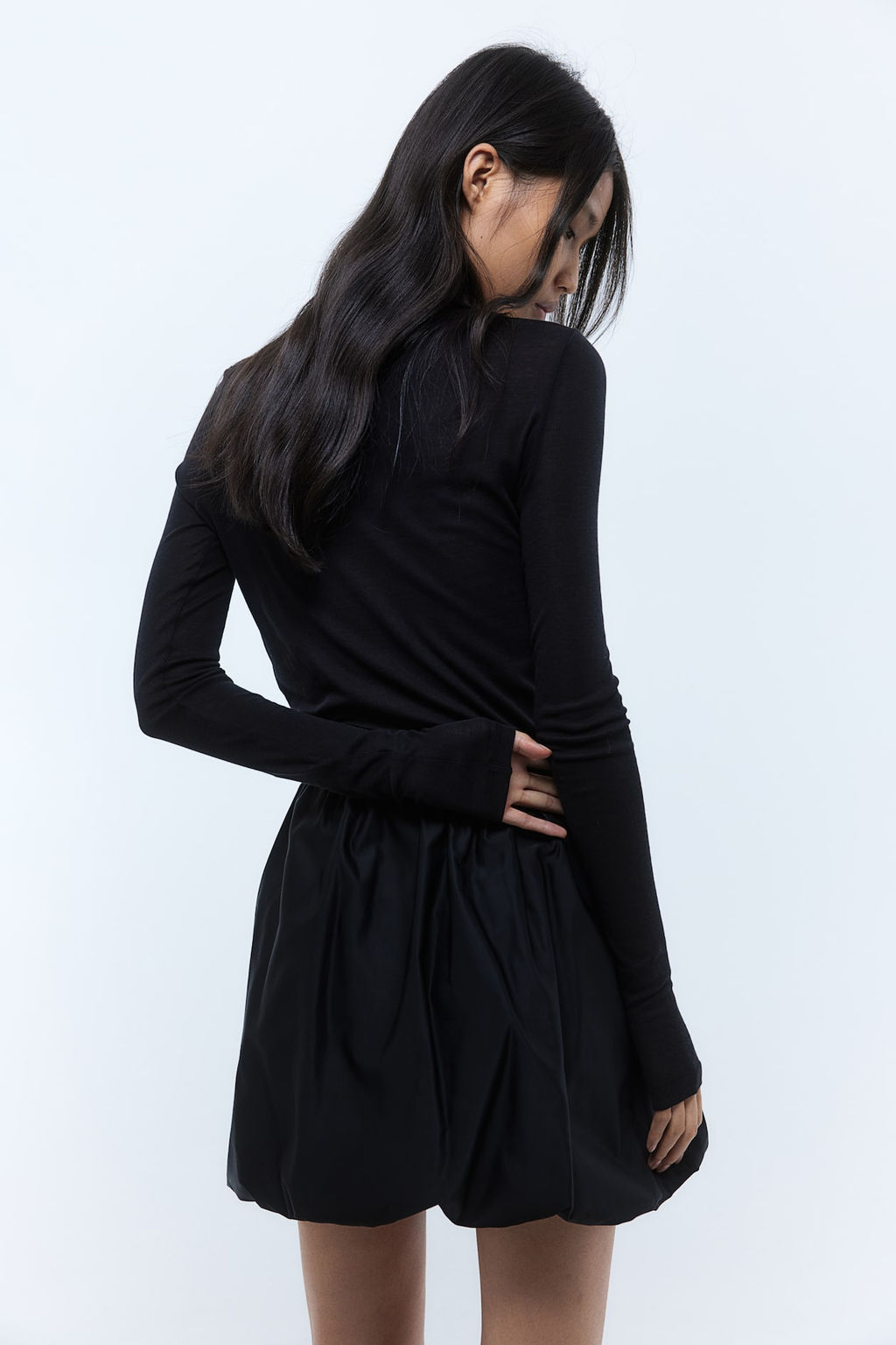 Bubble-hem mini skirt - H&m фото 4