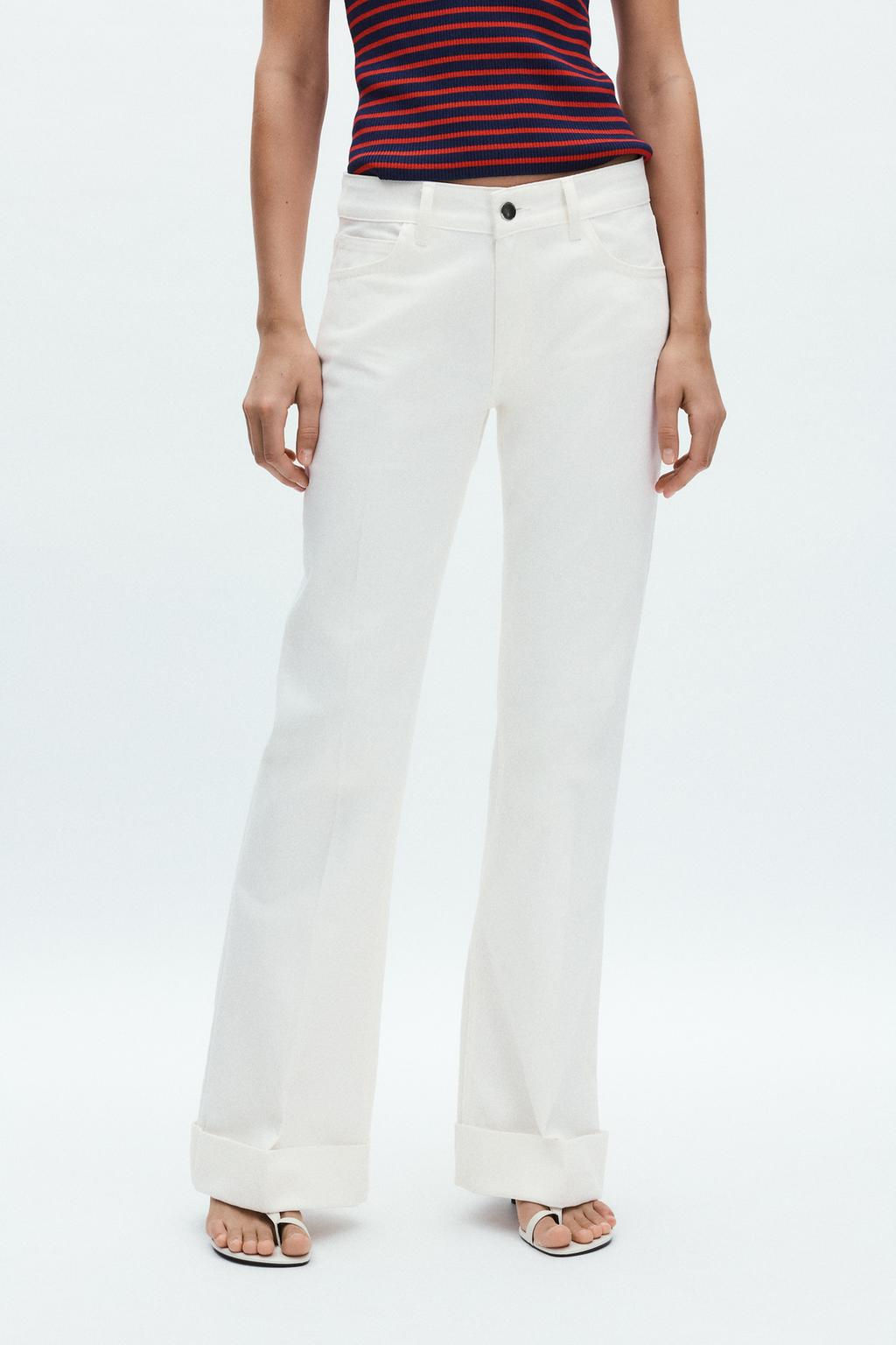 ZW COLLECTION LOW-RISE FLARE JEANS - Zara фото 4
