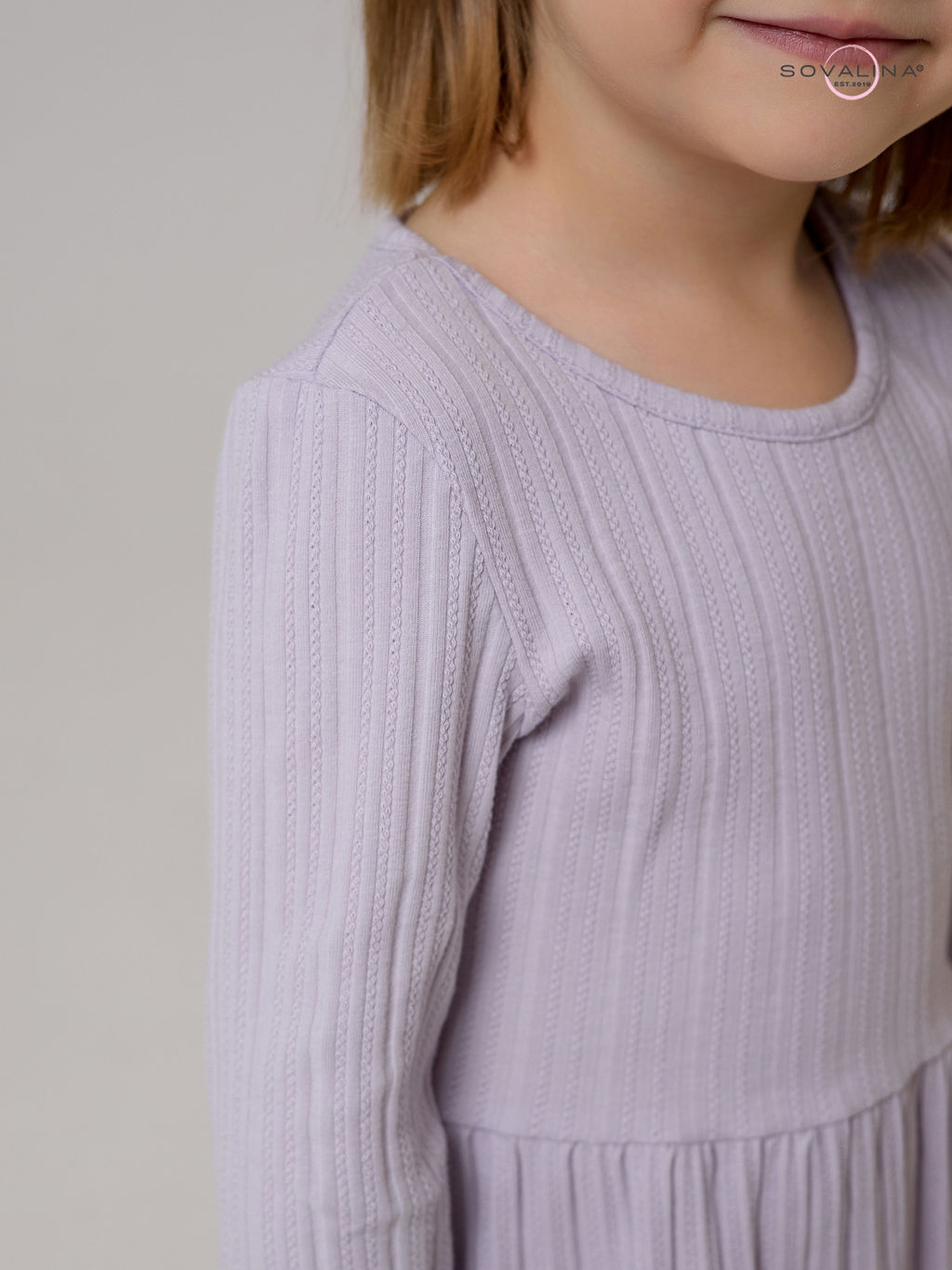 Платье Эля косичка лаванда - Sovalina фото 4