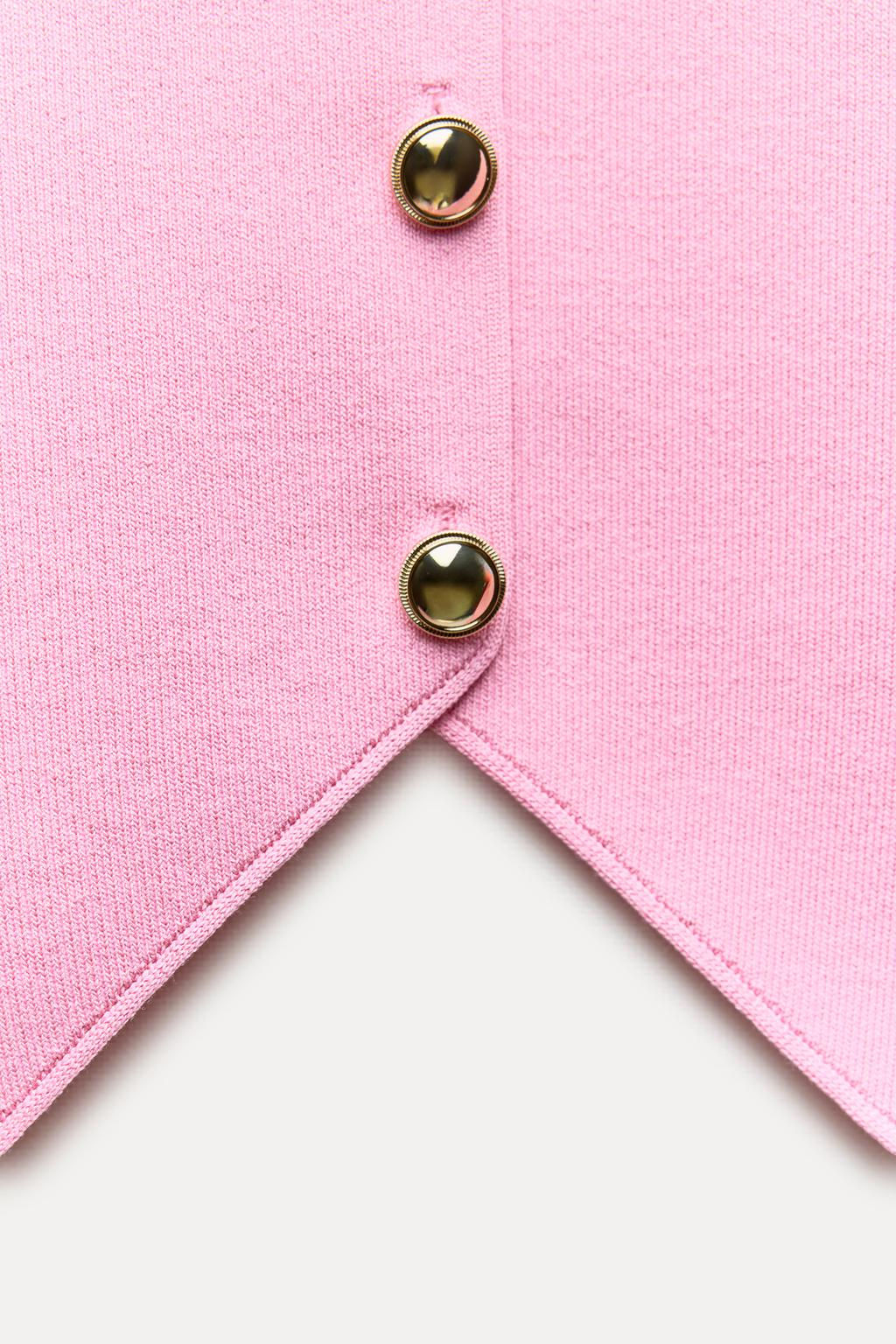 PLAIN KNIT SHORT VEST - Zara фото 8
