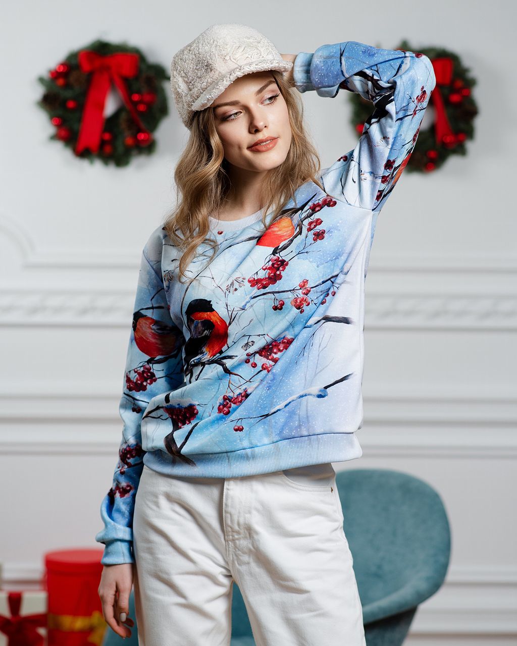 авторский свитшот с дизайнерским принтом , джемпер - Sahar art lab фото 9