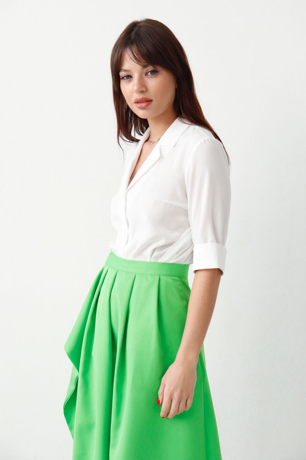 Юбка с запахом салатовая - Martichelli фото 4