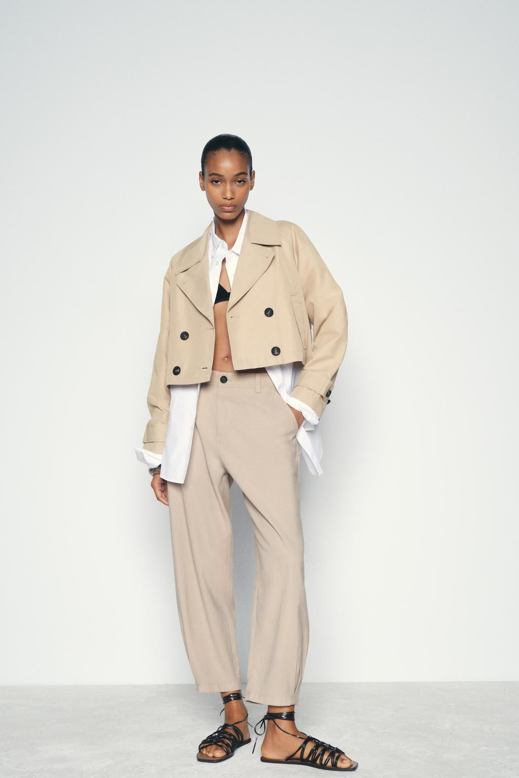 SHORT TRENCH-STYLE JACKET - Zara фото 2