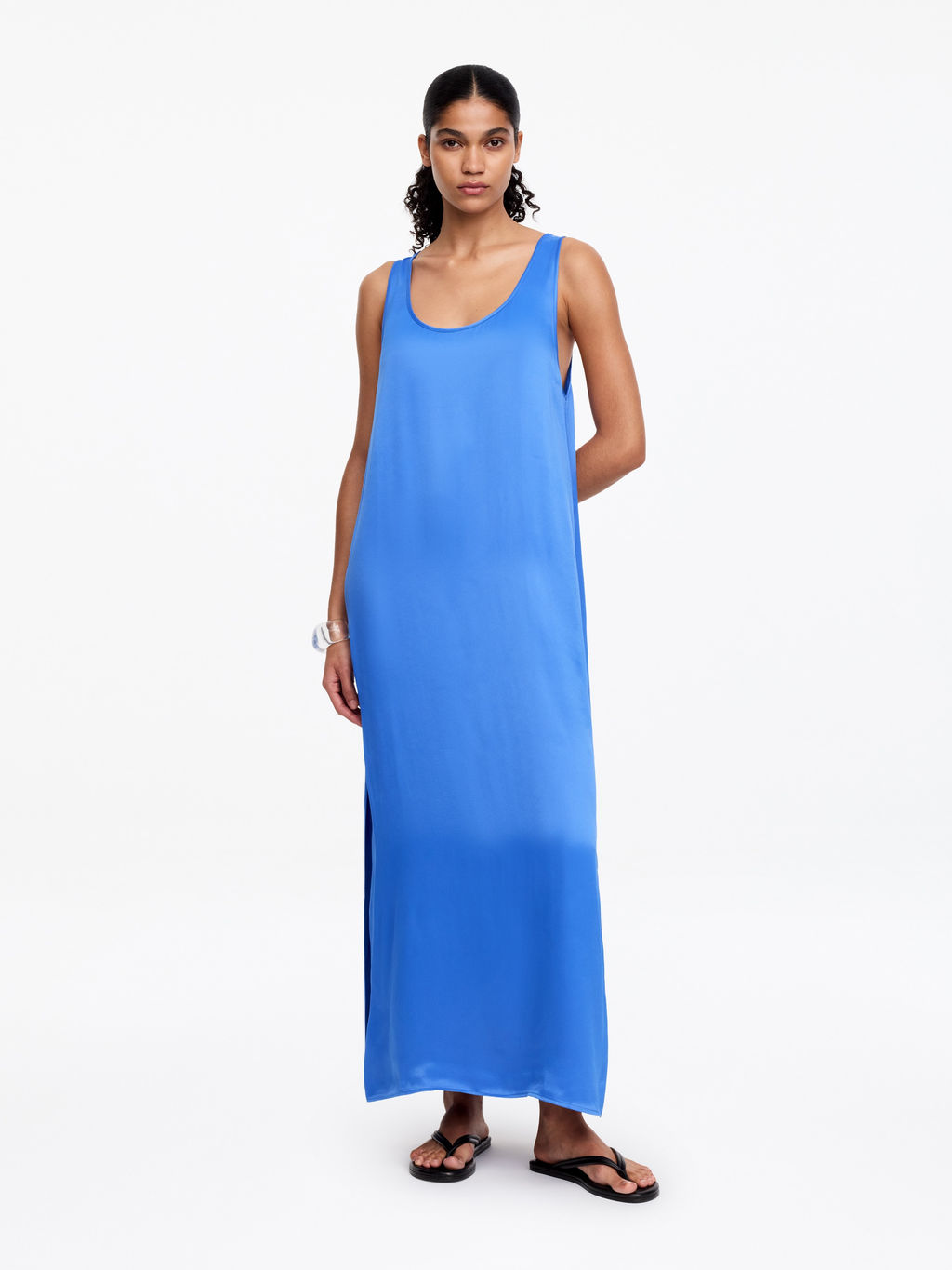Vestido de sat?n sin mangas - H&m фото 3