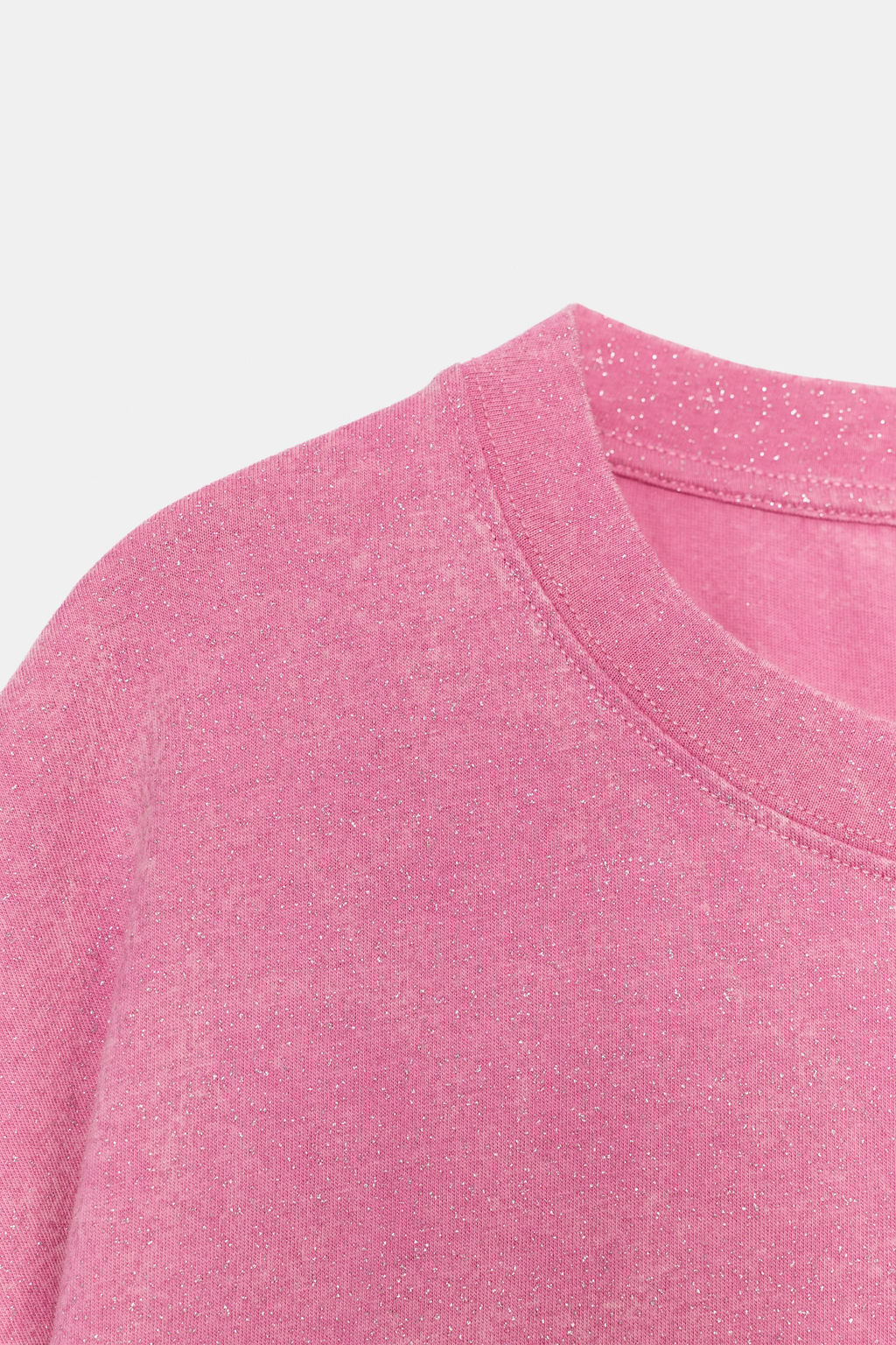 CAMISETA EFECTO LAVADO BRILLOS / Rosa - Zara фото 6