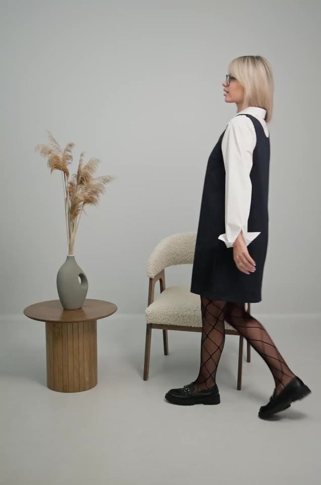 Женское офисное платье - сарафан Happyfox