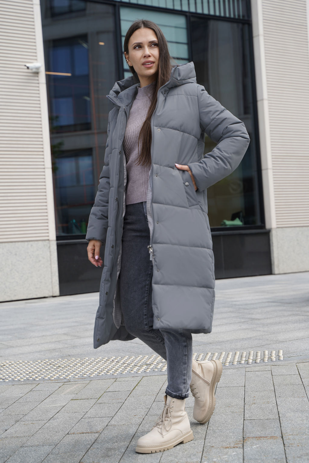 Пальто зимнее / 53955 - Twin tip фото 23