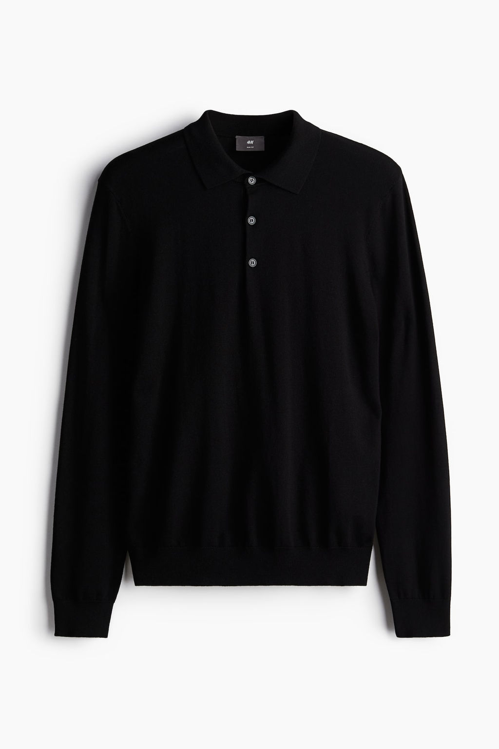 Polo de punto fino Slim Fit - H&m фото 5