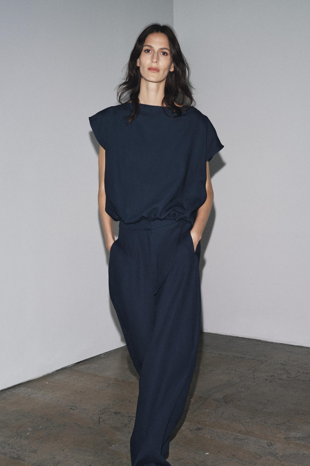 ZW COLLECTION LINEN TOP WITH TIES - Zara фото 8
