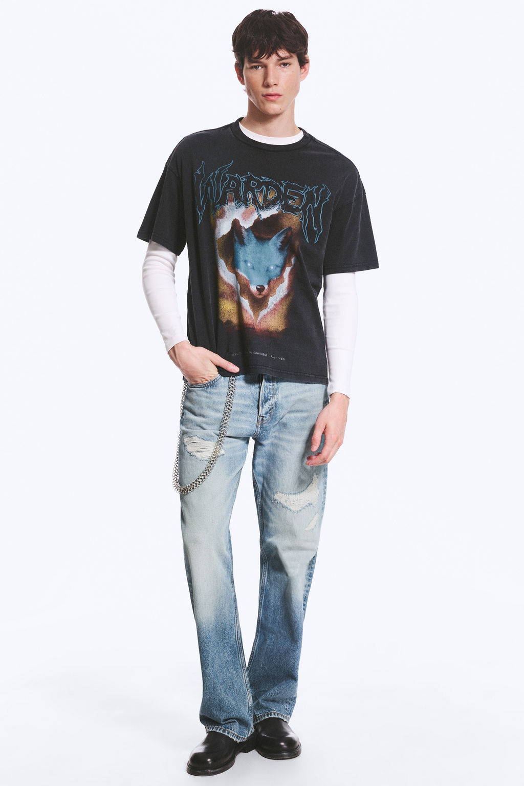Camiseta boxy con gr?fico estampado Great - H&m фото 4