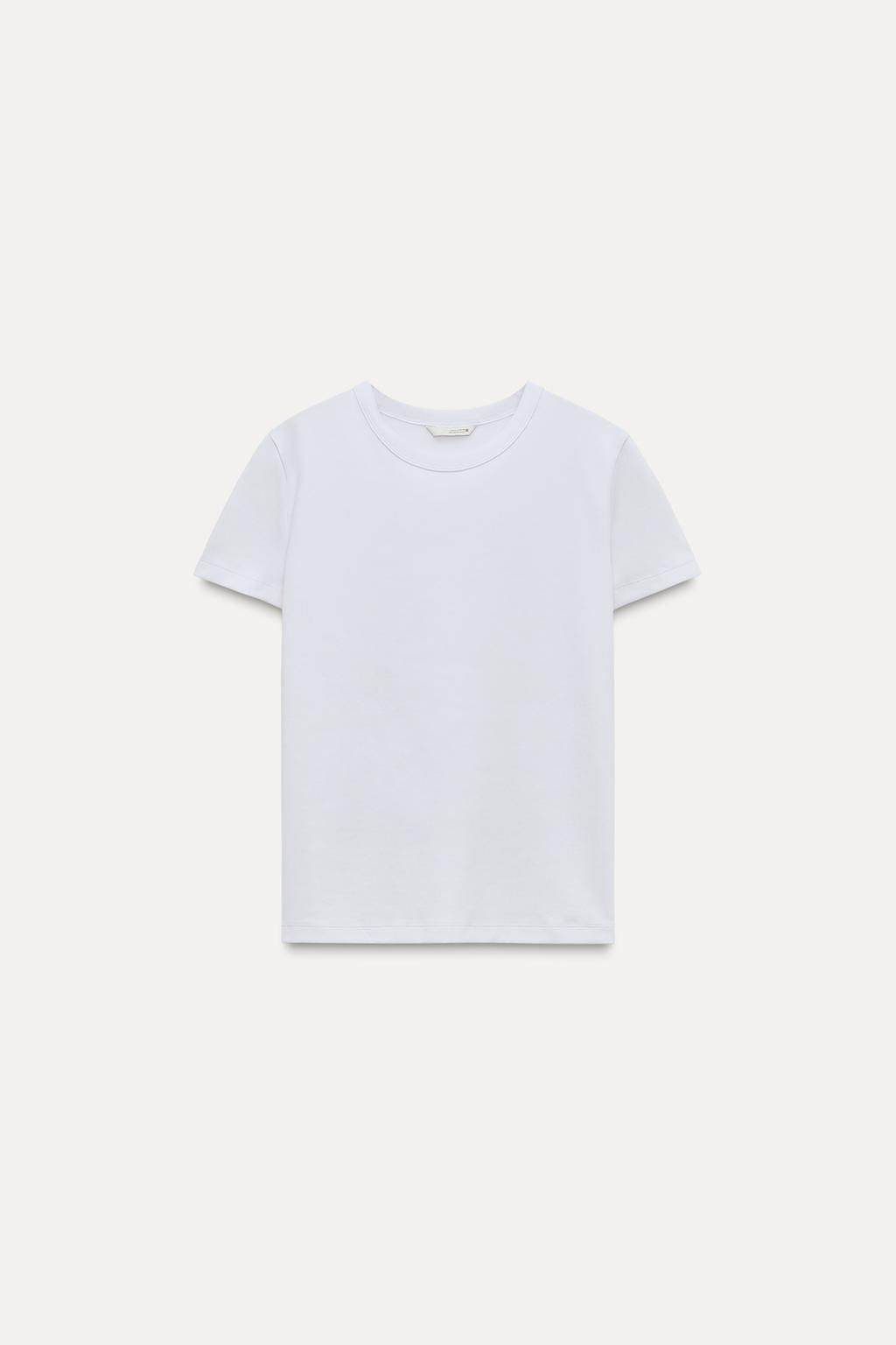 SHORT SLEEVE INTERLOCK T-SHIRT - Zara фото 10