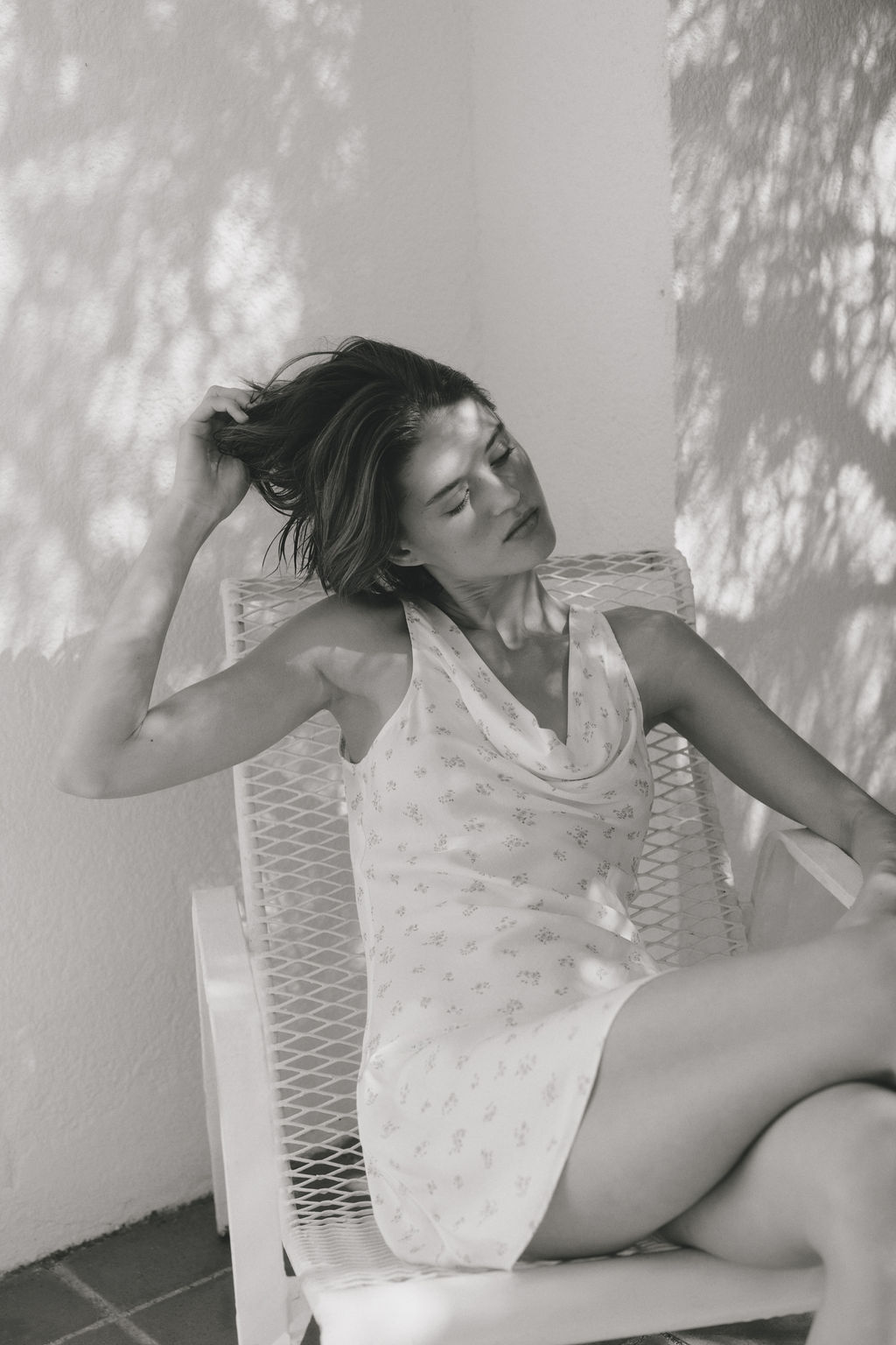 Vestido de sat?n con escote drapeado - H&m фото 7