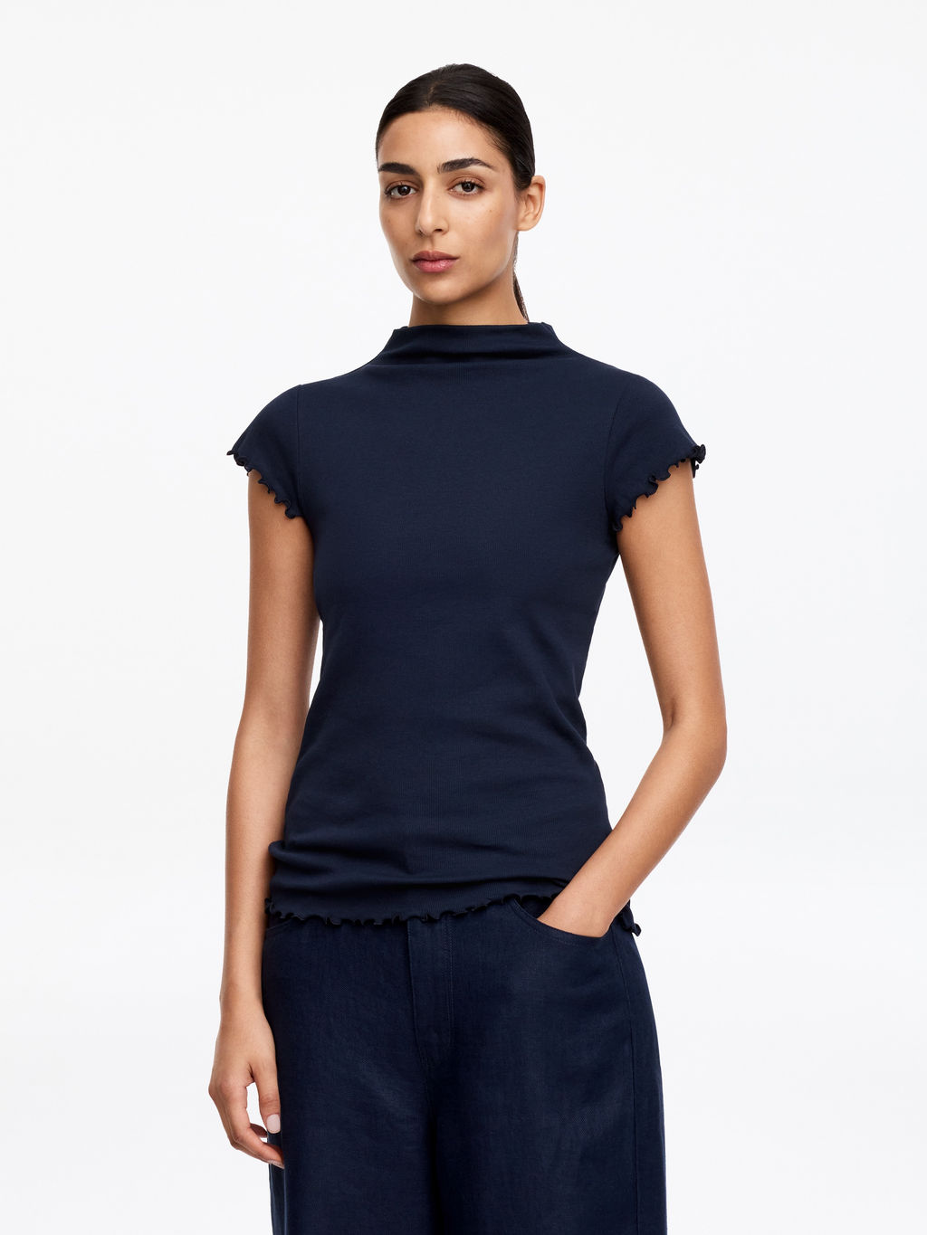 Camiseta de cuello alto - H&m фото 2