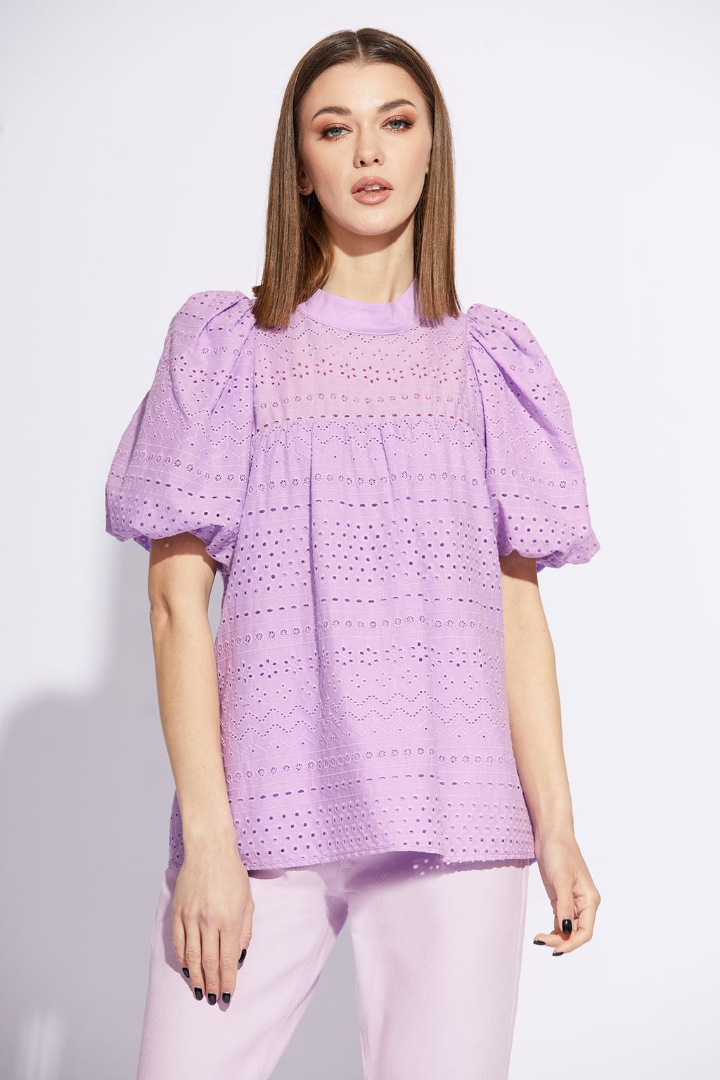 Блуза 2227 белая - Eola фото 3