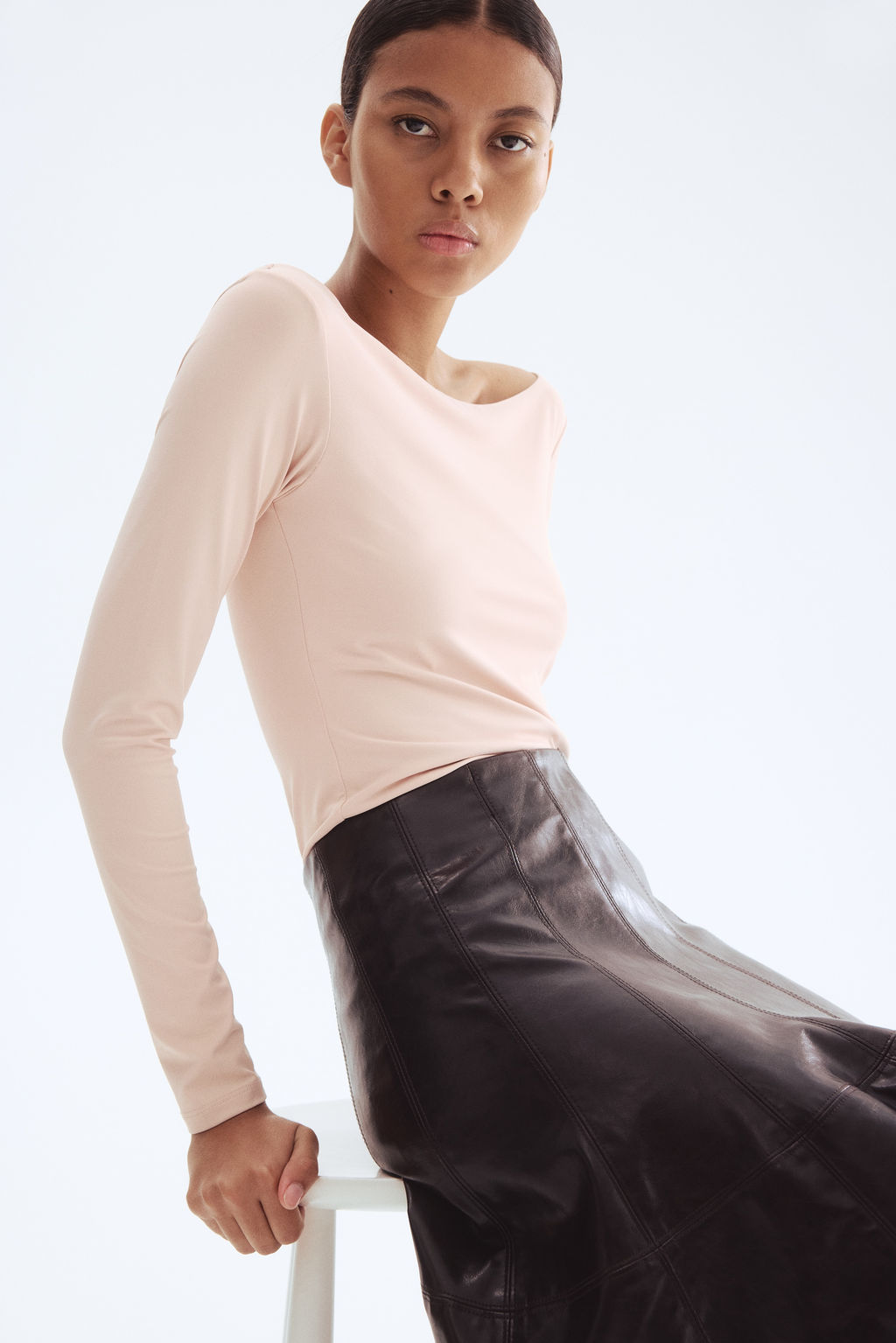 Top con escote barco - H&m фото 7