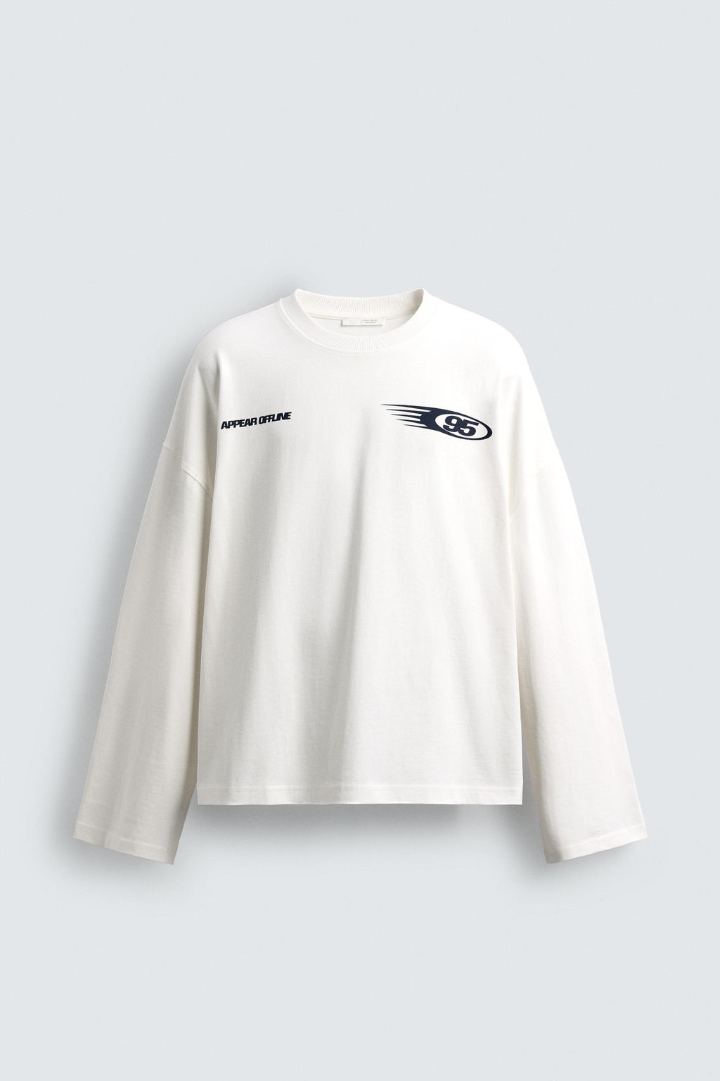 T-SHIRT WITH CONTRAST SLOGAN PRINT - Zara фото 7