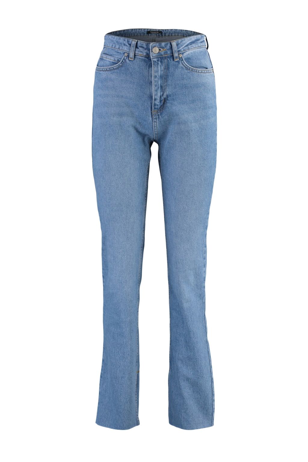 TRENDYOLMILLA Siyah Y?rtmacl? Yuksek Bel Flare Jeans TWOAW22JE0382  фото 13