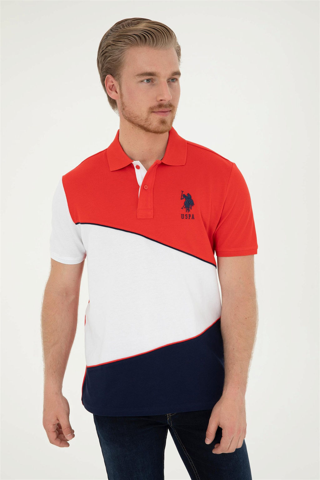 U. S. Polo Assn / Мужская красная футболка - U.s. polo assn фото 3