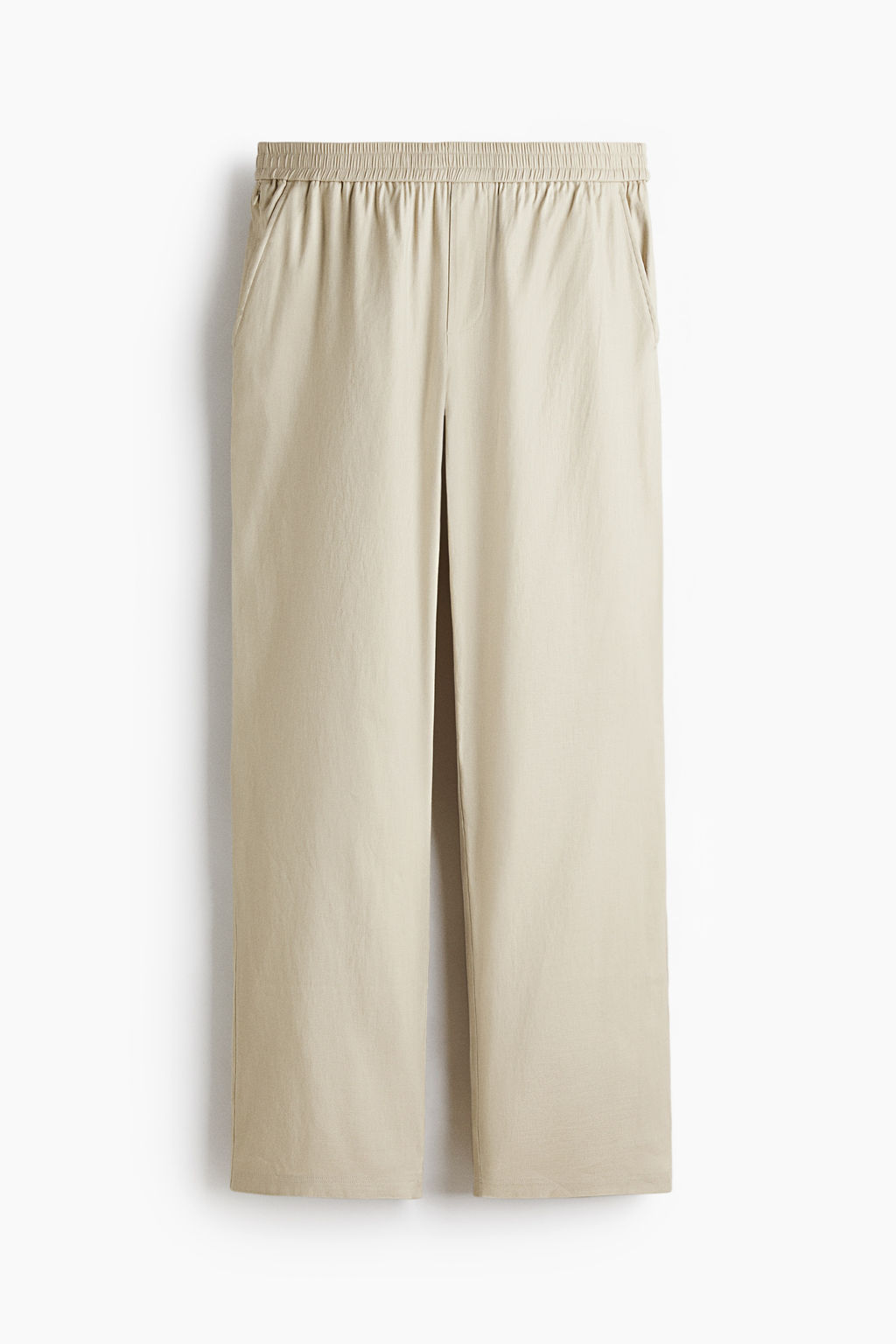 Pantal?n en mezcla de lino Easy Care Loose Fit - H&m фото 3