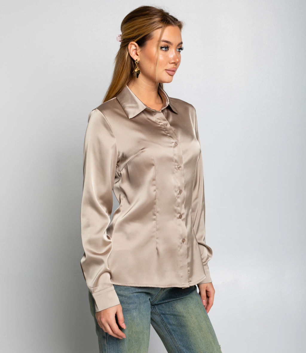 Блуза #ОКТ025022, хаки