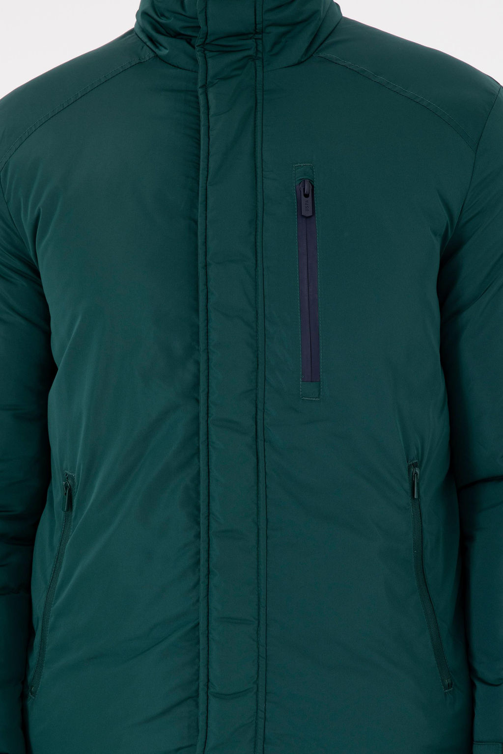 Мужское темно-зеленое пальто Неожиданная скидка в корзине - U.s. polo assn фото 5