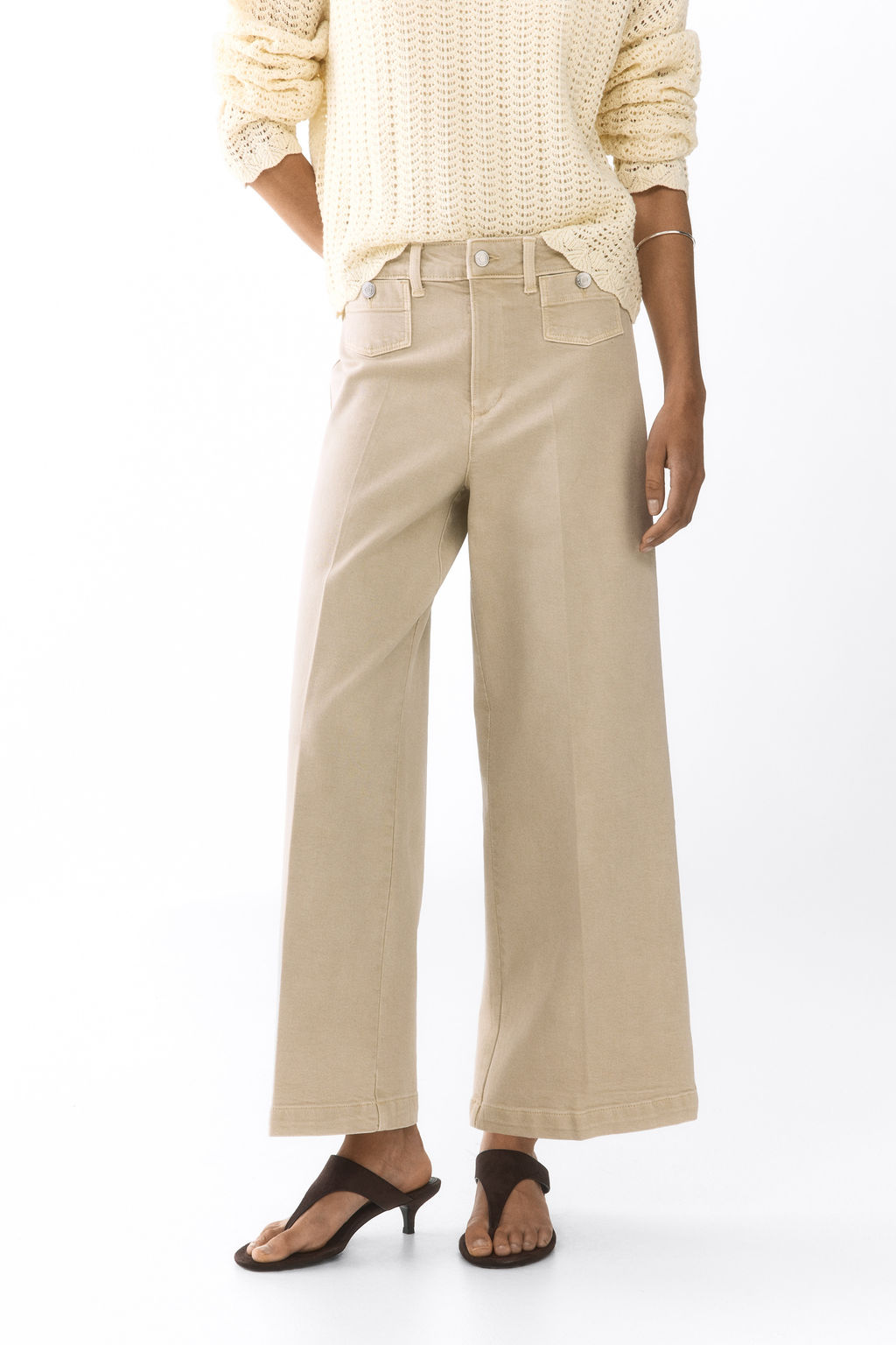 Wide High Waist Ankle Jeans - H&m фото 13