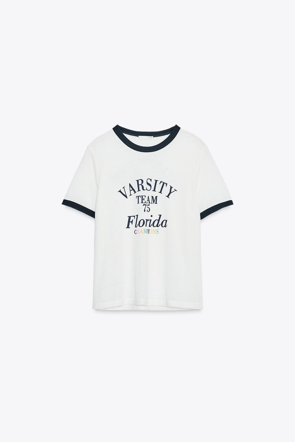 SLOGAN SLUB T-SHIRT - Zara фото 28