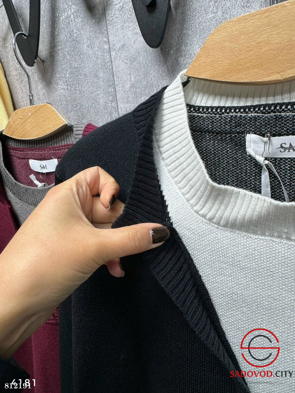 Свитер имитация двойки, плотный вязаный трикотаж. - Bruno фото 2