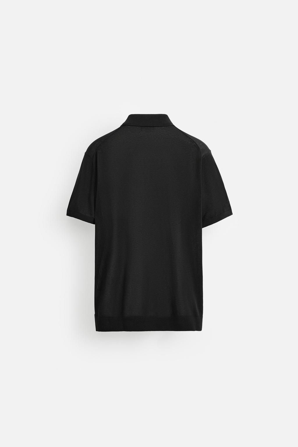 KNIT COTTON - SILK POLO SHIRT - Zara фото 24