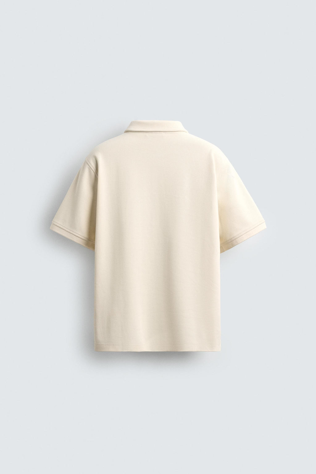 REGULAR FIT TEXTURED POLO SHIRT - Zara фото 8