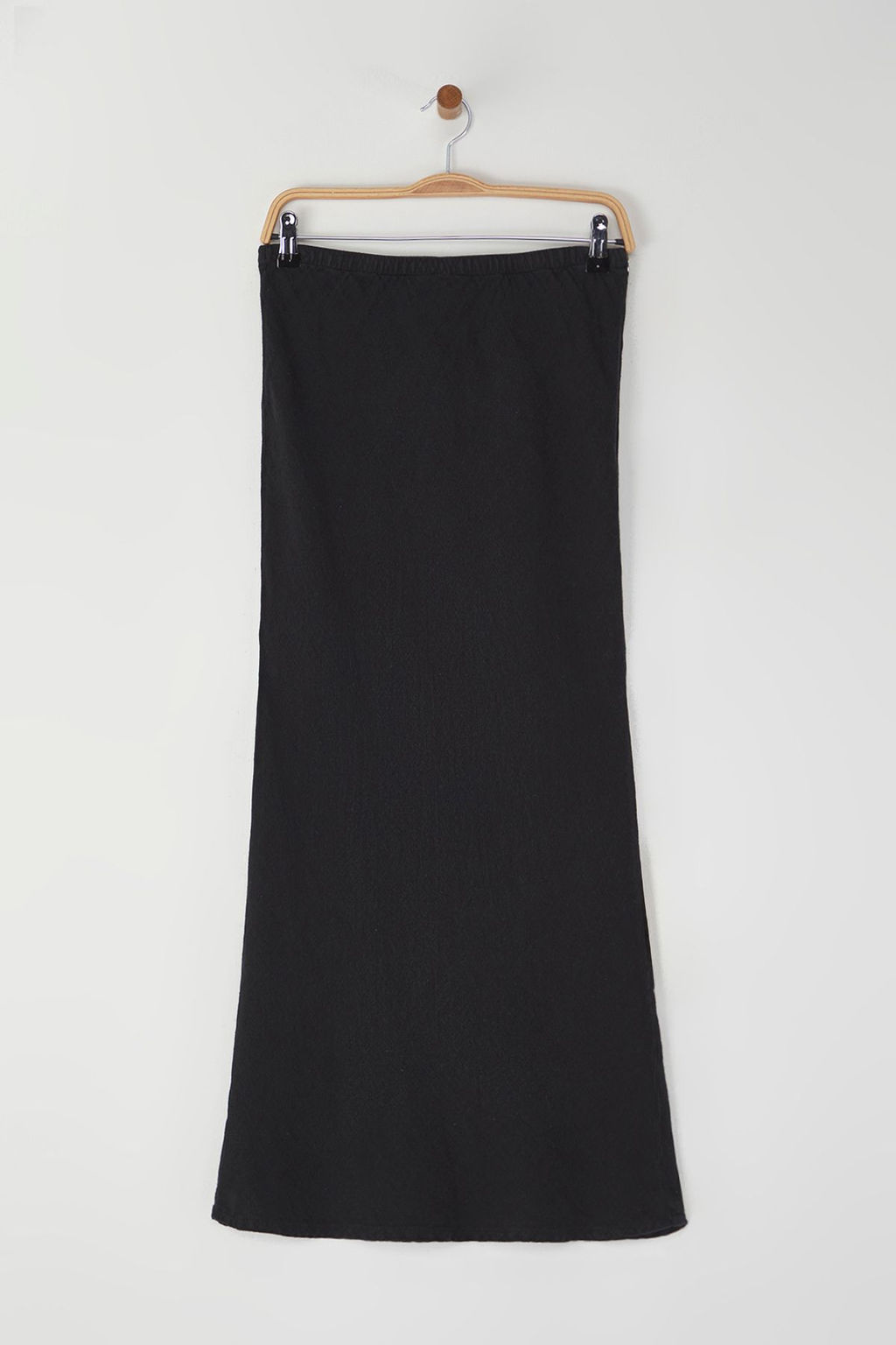 TRENDYOLMILLA Vizon %100 Keten Beli Lastikli Yuksek Bel Midi Etek TWOSS24ET00152  фото 15