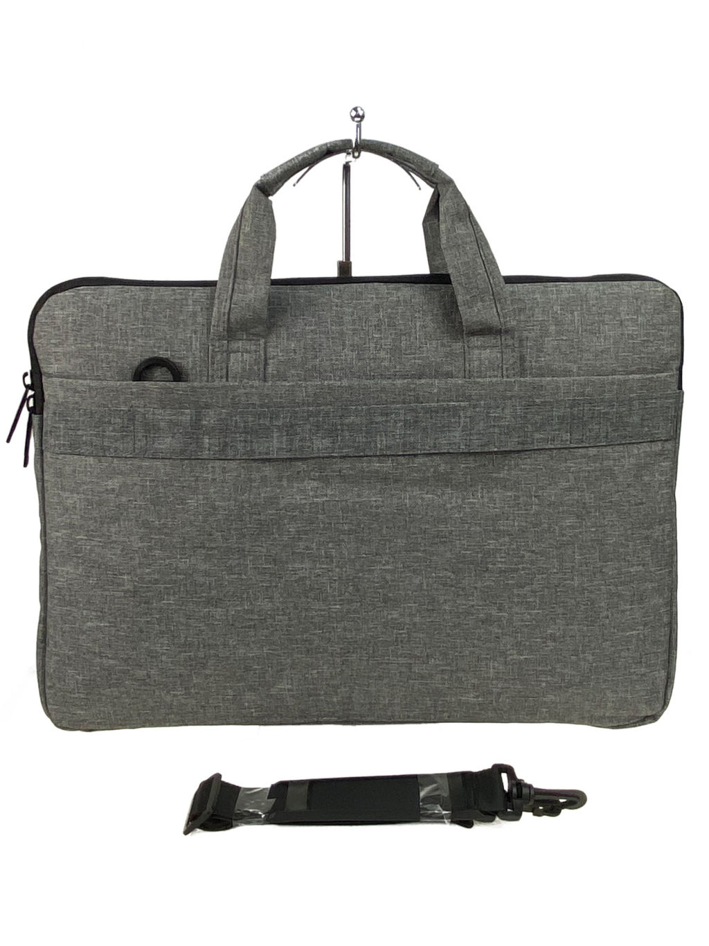 Текстильный порфель для ноутбука и документов, цвет серый - Greta фото 2