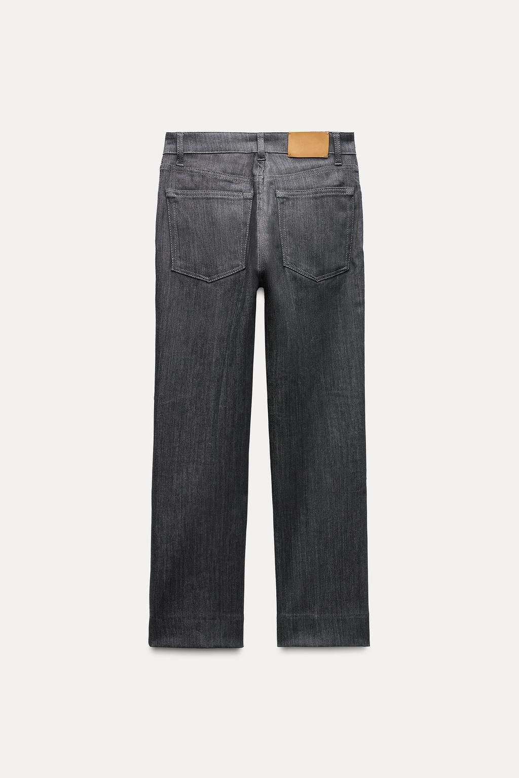 ZW COLLECTION BOOTCUT HIGH-WAIST CROPPED JEANS - Zara фото 39