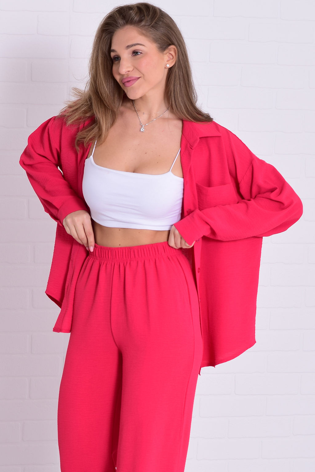 Костюм женский 5-352е (алый)