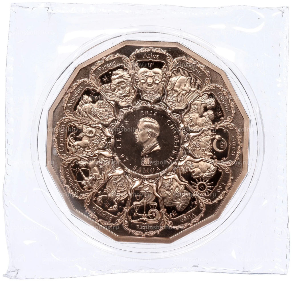 Монета 20 центов 2024 года Самоа Архангел Уриил