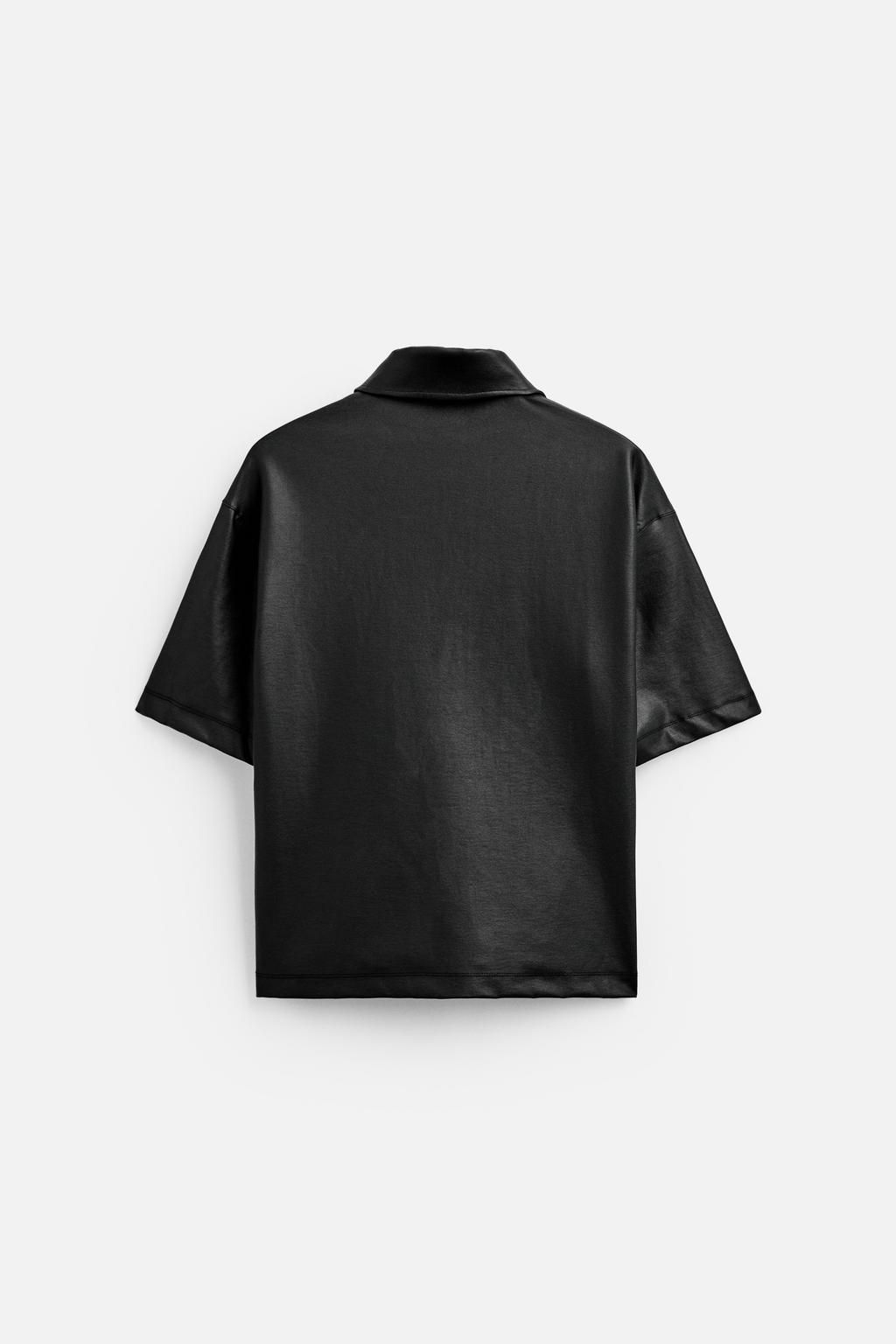 WAXED-EFFECT SHIRT - Zara фото 7