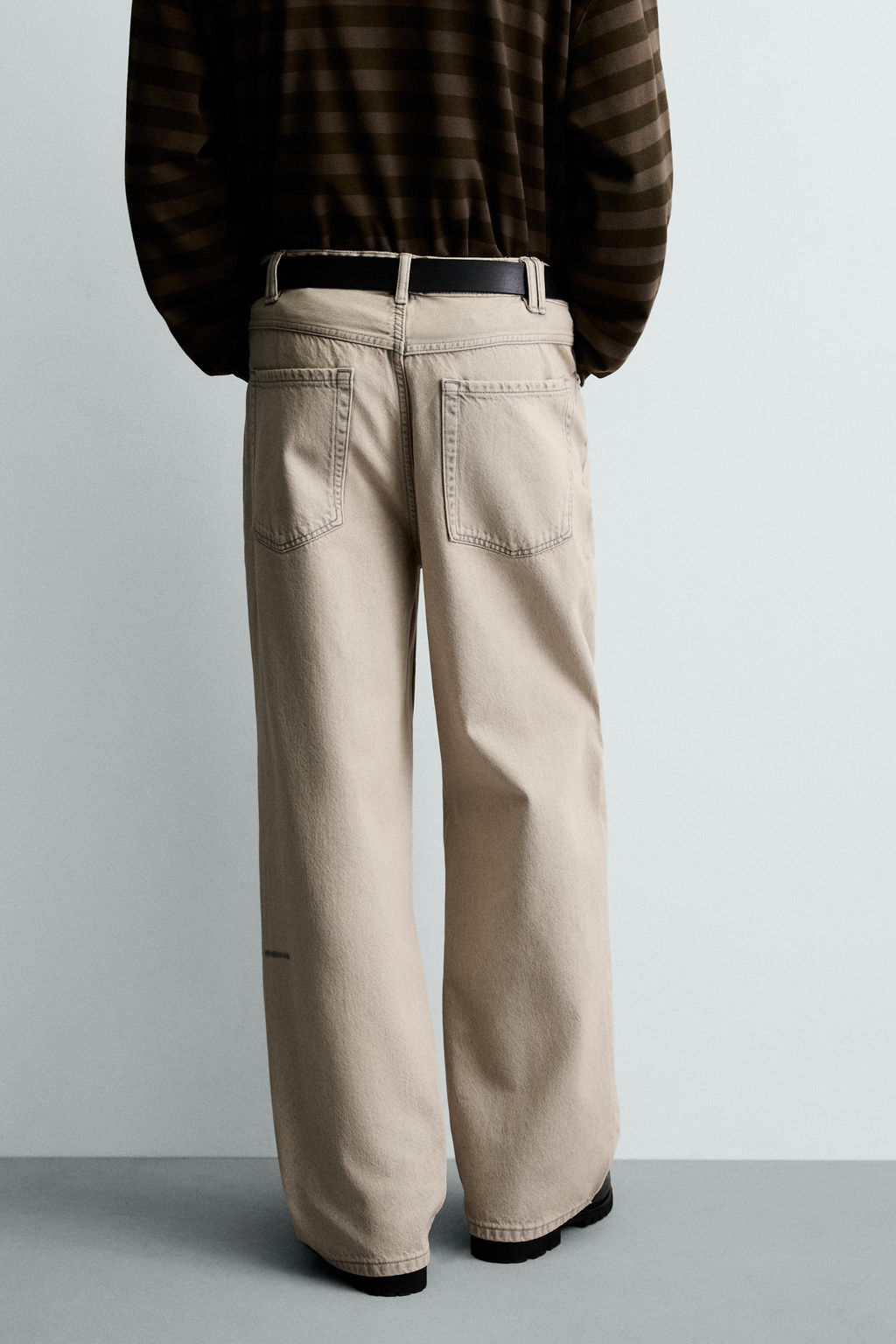 JEANS LOOSE FIT / Crudo / Marr?n - Zara фото 3