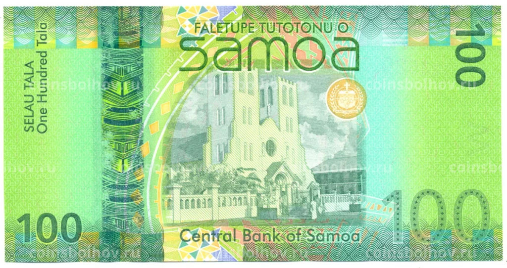 Банкнота 100 тала 2017 года Самоа