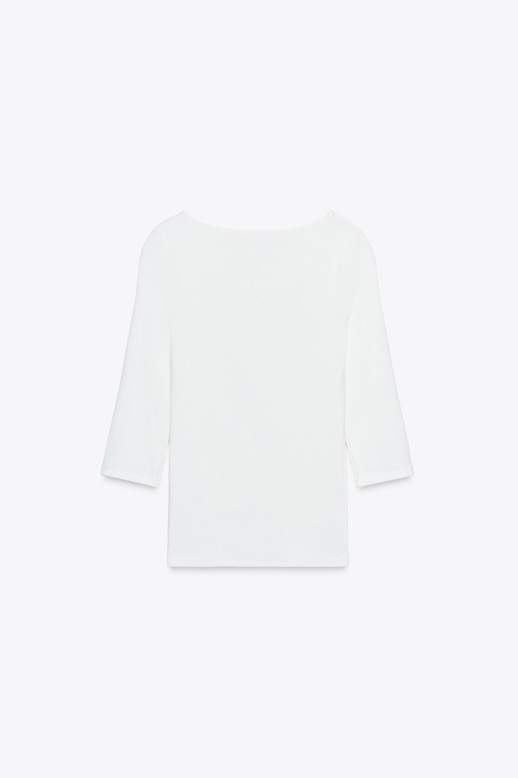COTTON BOAT NECK T-SHIRT - Zara фото 7