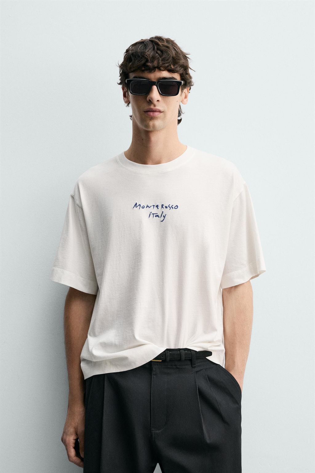 CAMISETA ESTAMPADOS CONTRASTE / Blanco