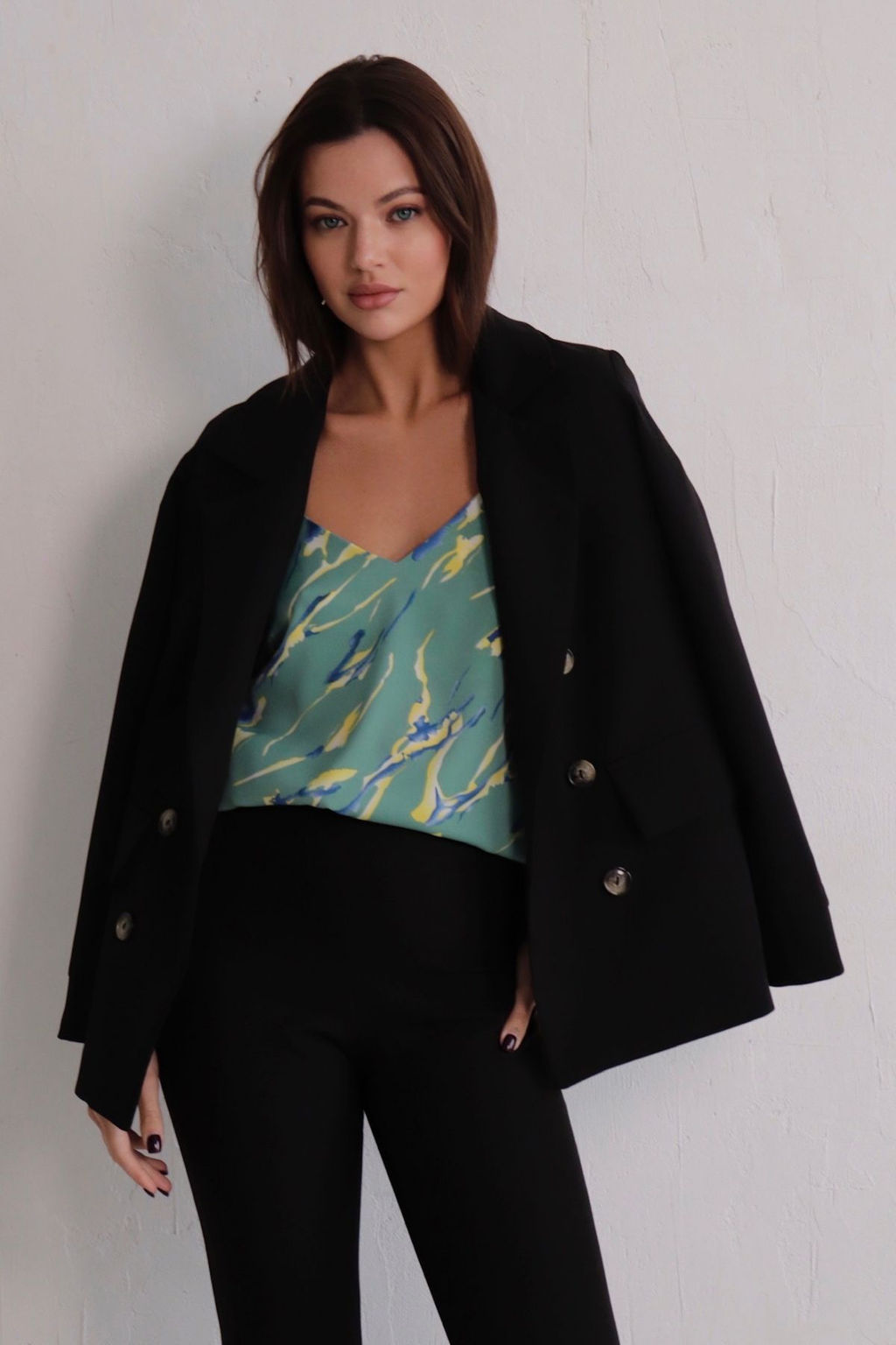 11098 Топ базовый с принтом - Martichelli фото 10