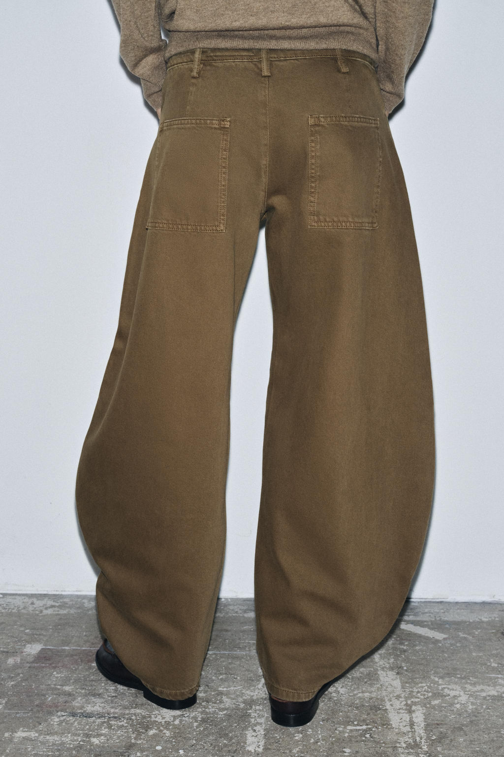 ZW COLLECTION BALLOON MID-WAIST JEANS - Zara фото 3