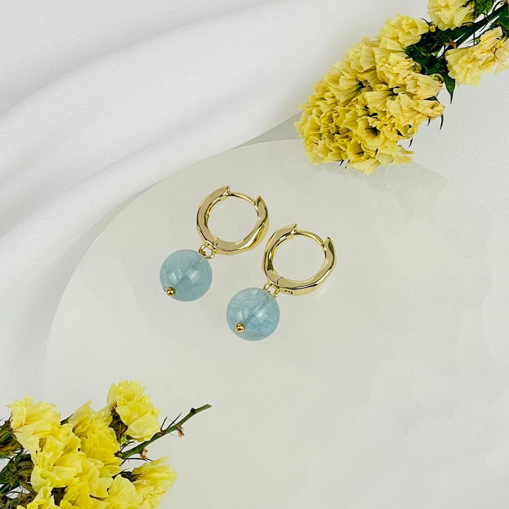 Серьги из Аквамарина