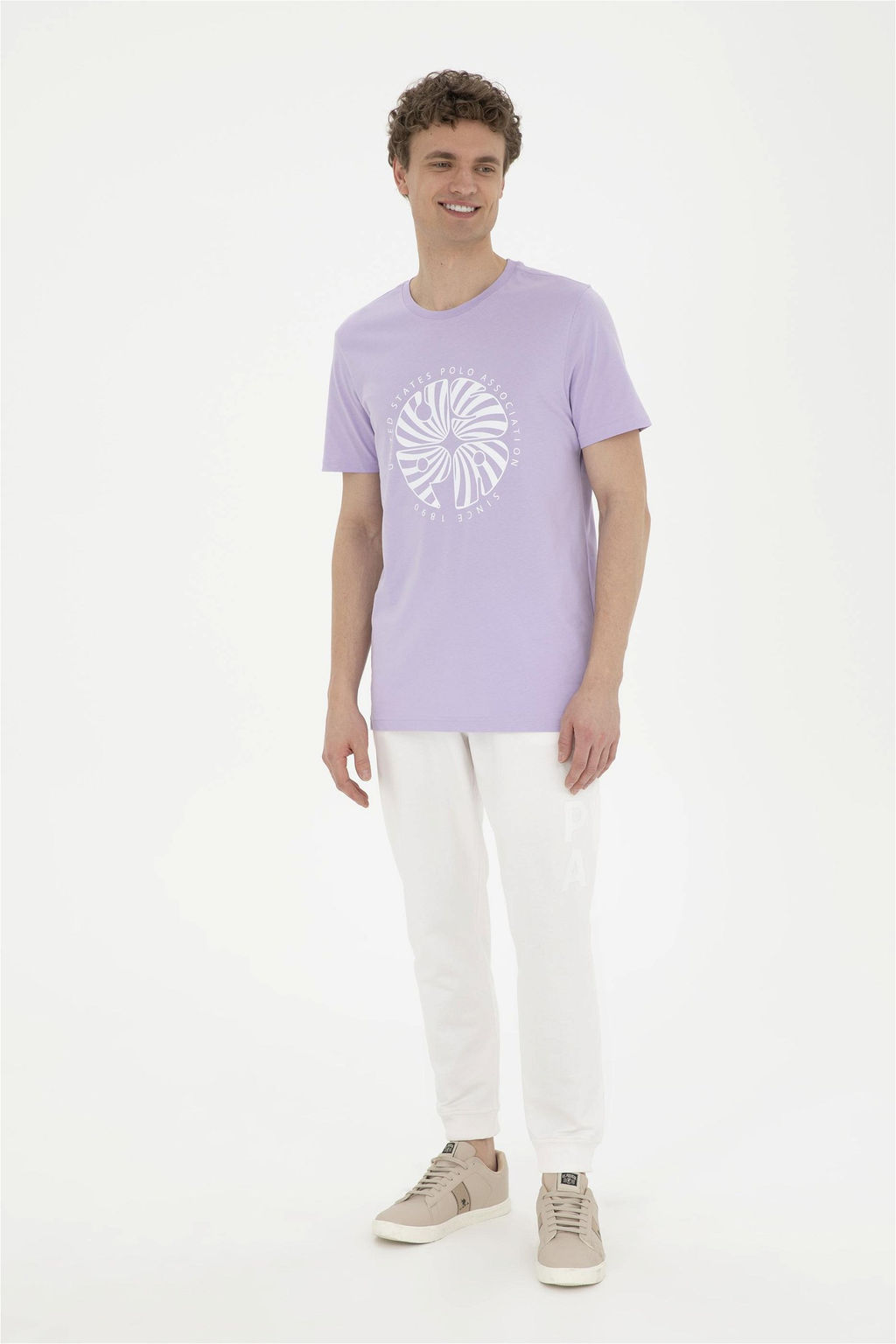 U. S. Polo Assn / Мужские спортивные штаны цвета экрю