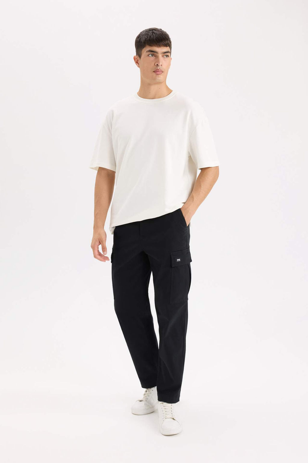 Relax Fit Rahat Kesim Yazl?k Pantolon Kargo Cepli Duz Paca - Defacto фото 8