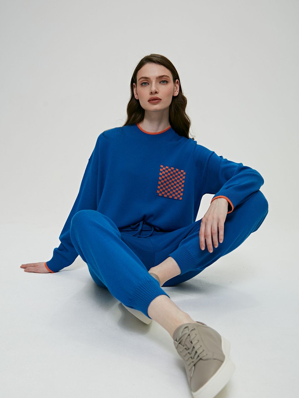 Брюки 211.110121/синий - Seven senses фото 7