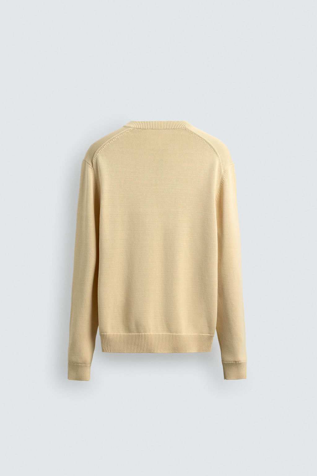 JERSEY REGULAR FIT ALGOD?N / Vainilla - Zara фото 9